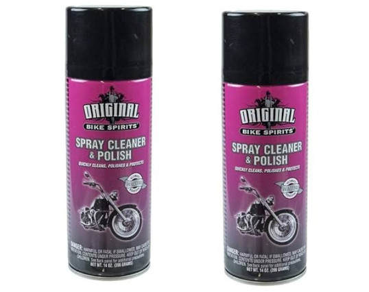 2 PACK Original Bike Spirits Spray Cleaner Polish Protector 14oz Aerosol Can...