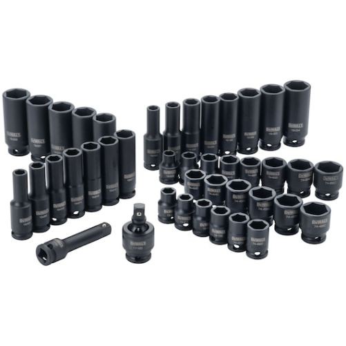 DeWalt DWMT19248 42 pc. 3/8 in. Drive Combination Impact Socket Set 6 Point