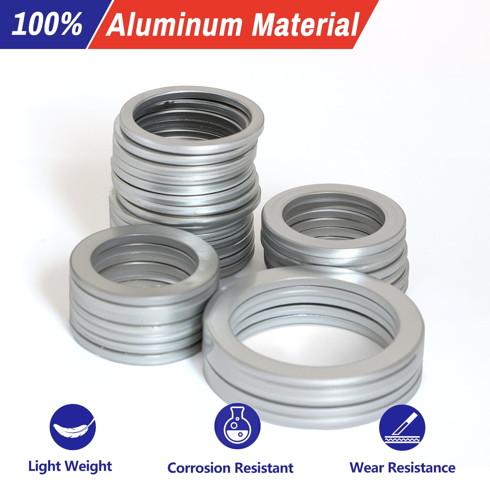 600 Pcs Aluminum Crush Washer Assortment Kit � 18 Sizes Oil Drain Plug Gasket As