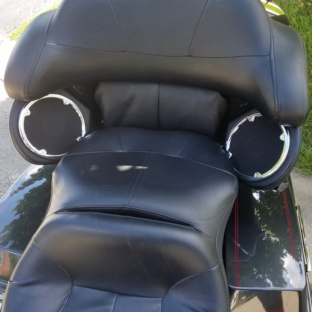 King Rear Trunk 6.5" Speaker Pods For Harley Tour Pak Road Street Electra Glide