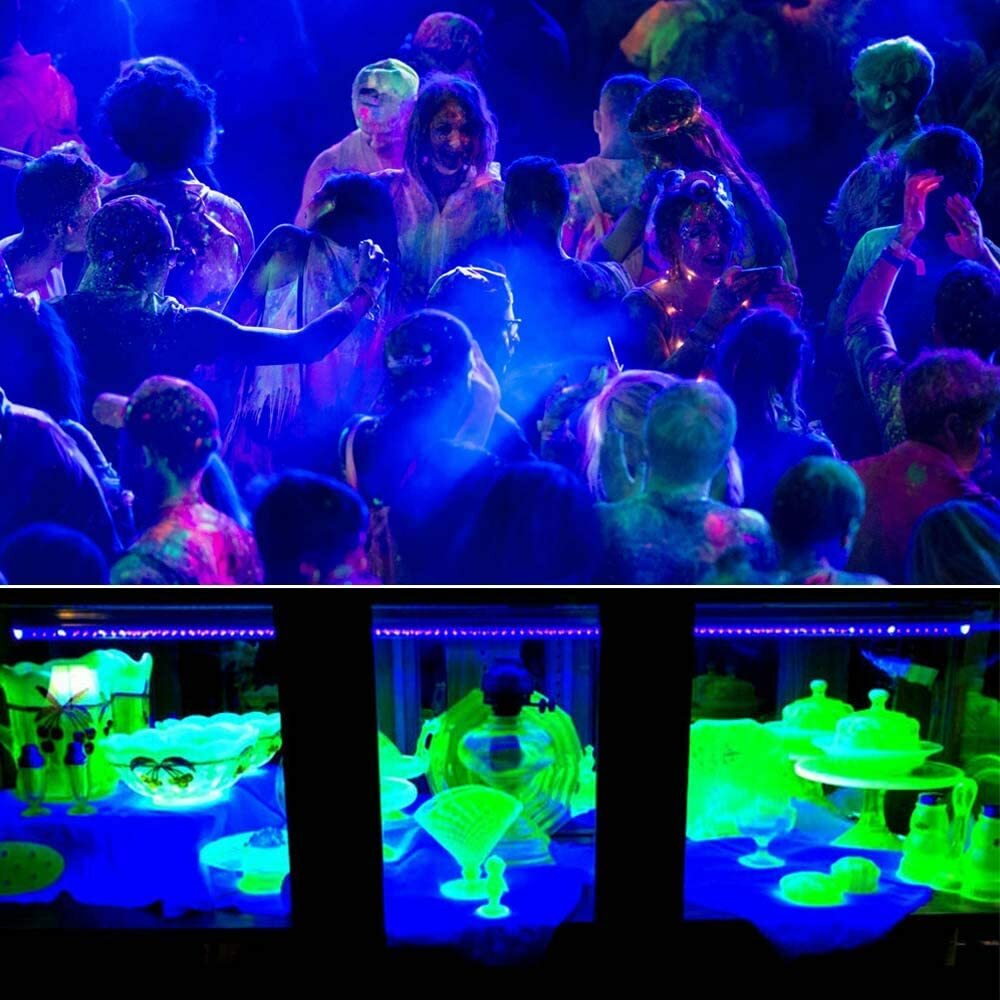 33FT LED UV Black Light Strips 12V Flexible Blacklight 600 LEDs Party Lighting