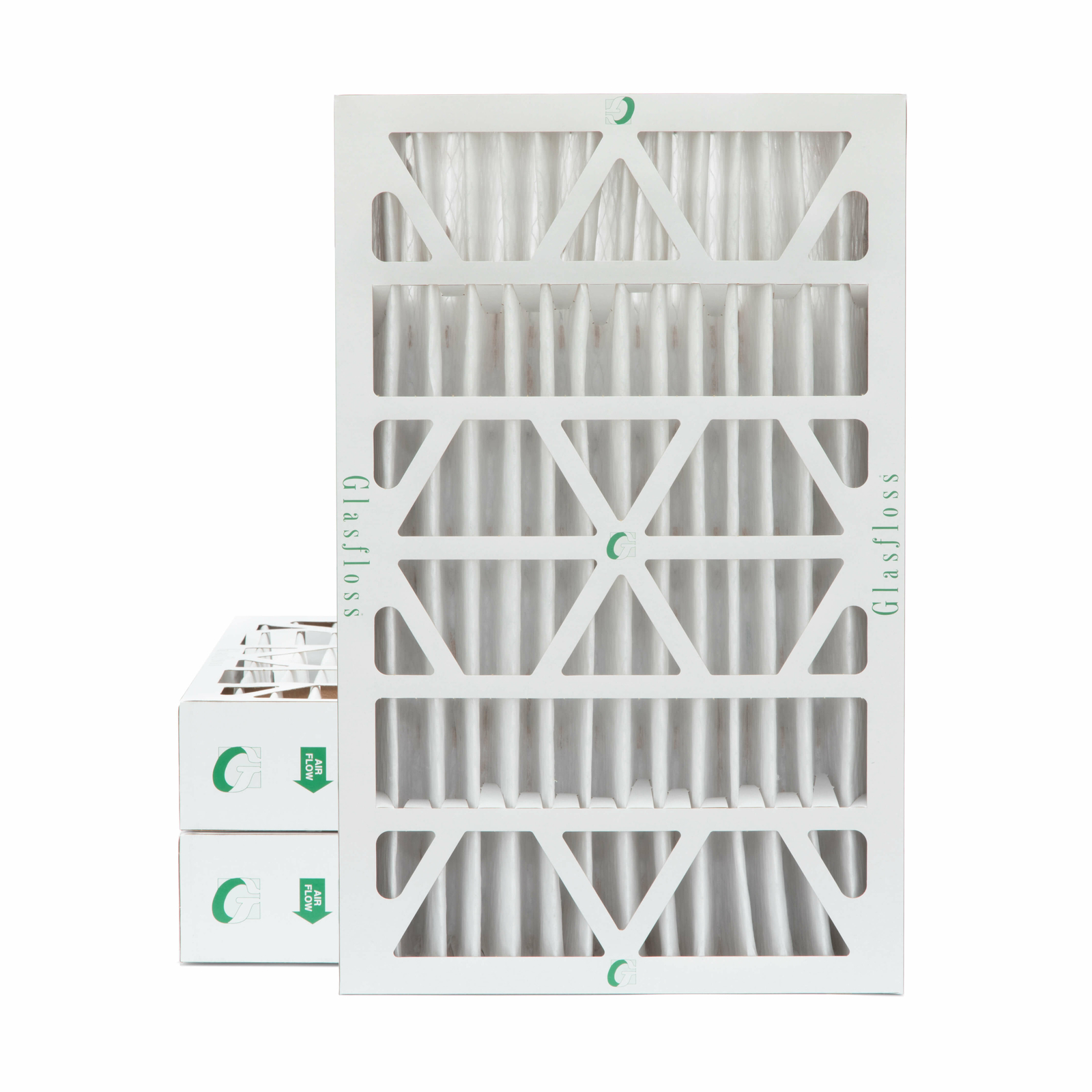 Glasfloss ZL 16x25x4 MERV 10 (FPR 7) Pleated Furnace Air Filters. 3 Pack