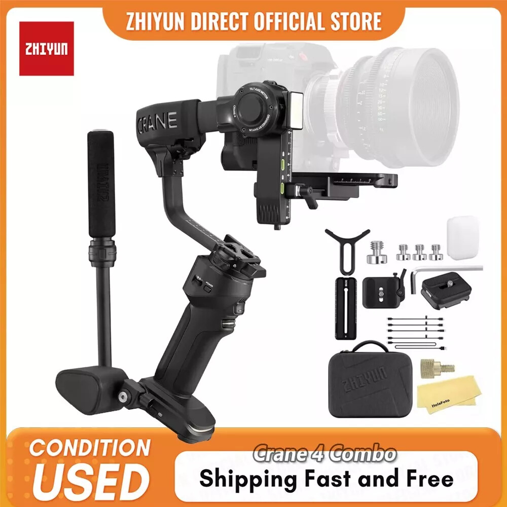 Zhiyun Crane 4 Combo 3-Axis Gimbal Stabilizer for DSLR Cinema Camera Camcorder