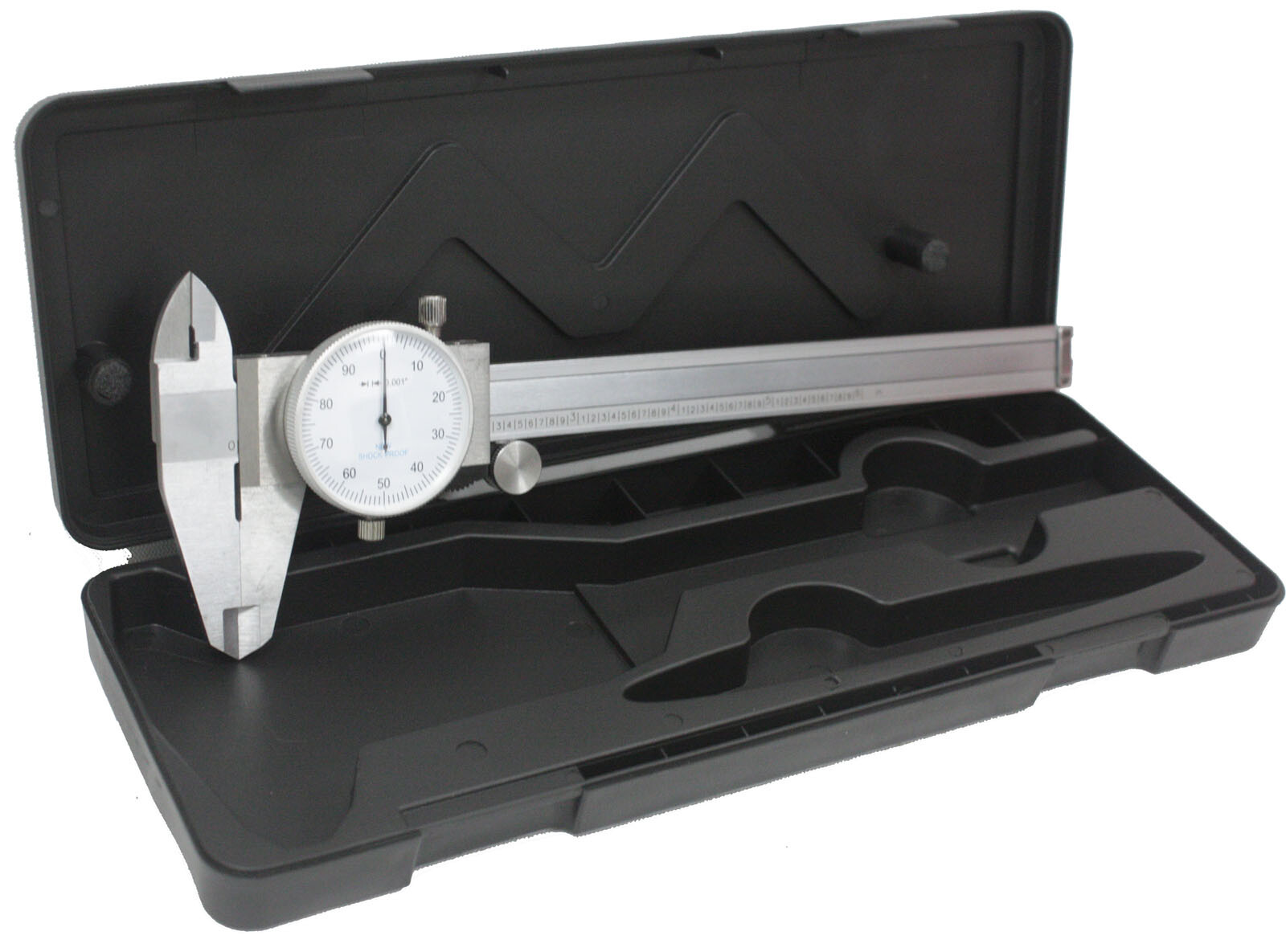 6" Dial Caliper Stainless Steel ShockProof Measuring Tool Gauge 0.001" of Inch