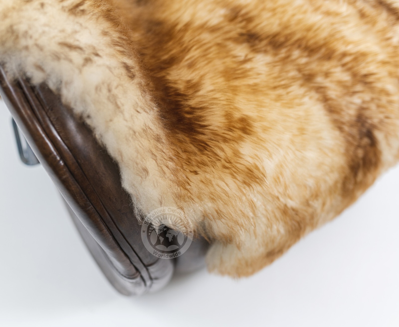 Real Sheepskin Rug Brown Tipped - Size 2 x 3' Lambskin