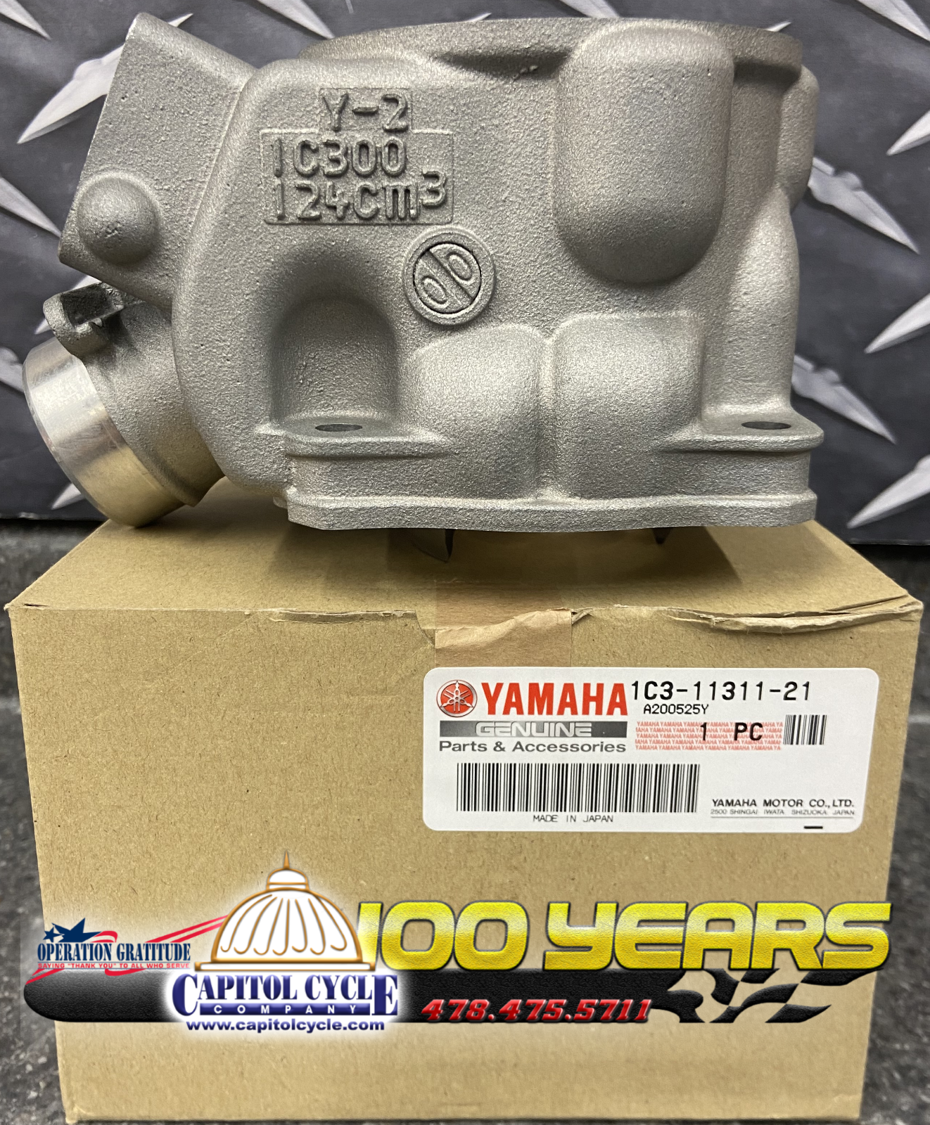 NEW OEM YAMAHA YZ125 TOP END KIT WITH CYLINDER 2005-2021