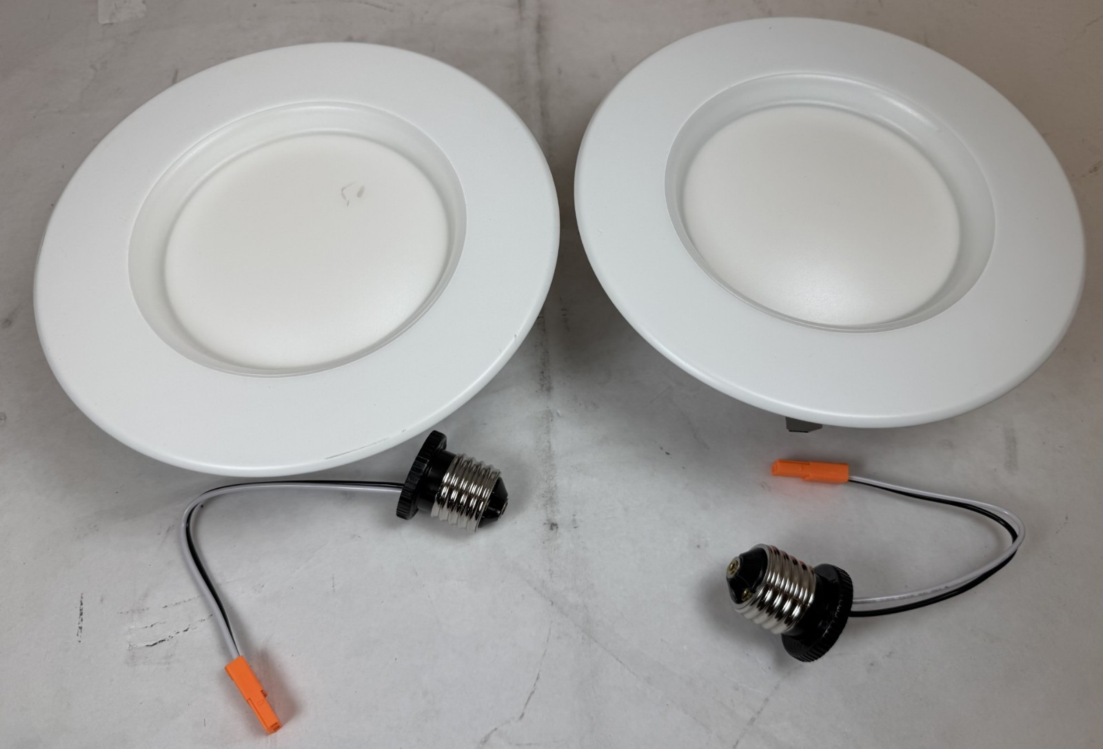Lot of 2- Philips Hue Smart Recessed 5/6 Inch LED Downlight-White Light,  White