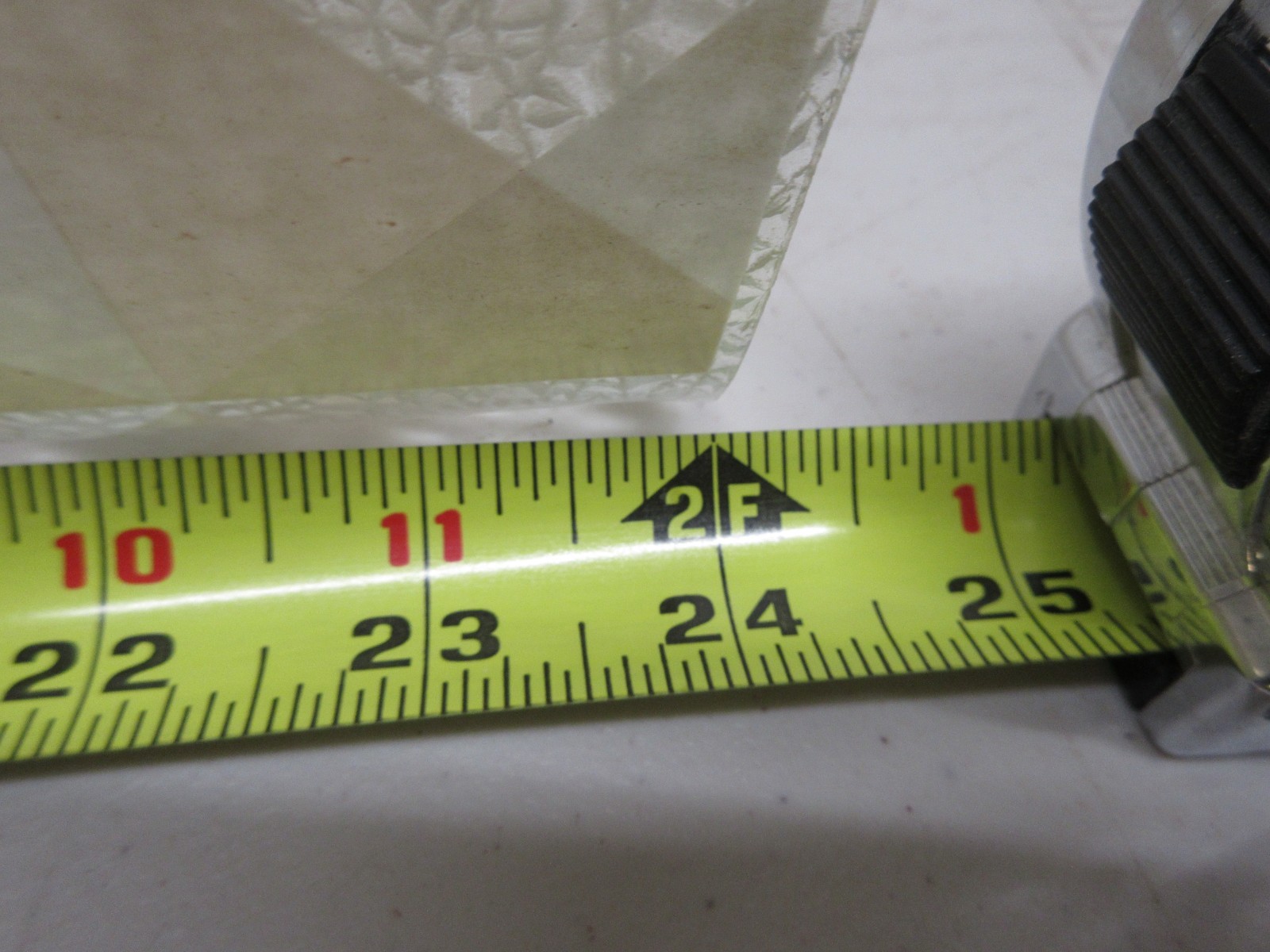 VTG Mid Century Modern Bathroom Vanity Glass U Shape Light Fixture - Glass Only