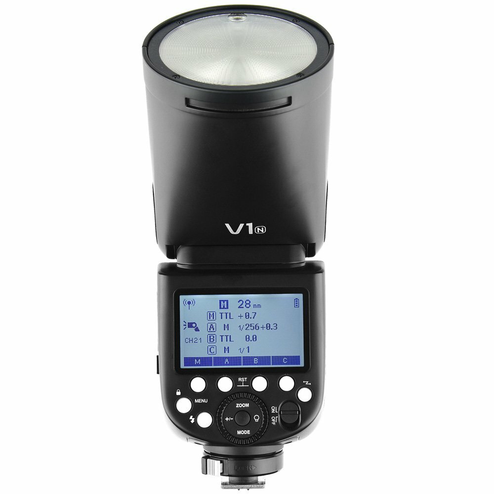 US Godox V1N V1-N 2.4G TTL HSS Round Head Camera Flash Light Speedlite For Nikon
