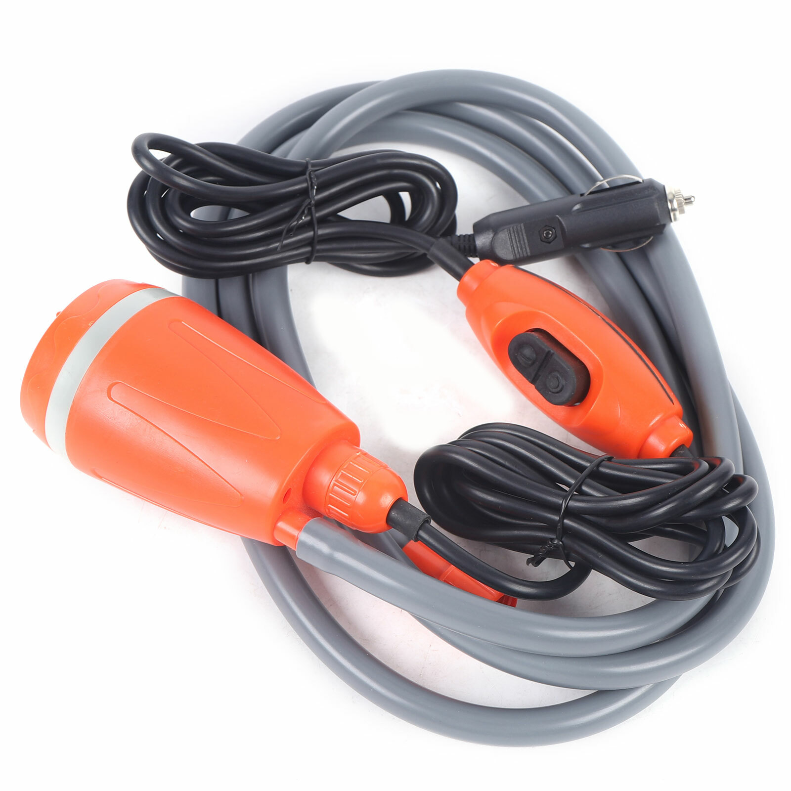 62W 12V Portable Outdoor Shower Head Water Pump Camping Hiking