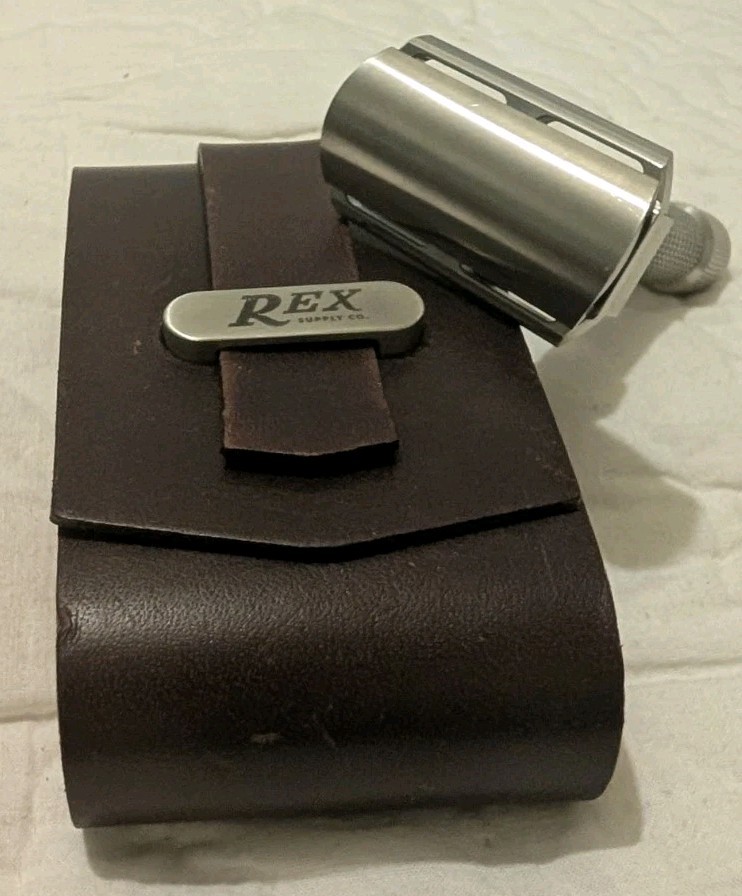 Rex Supply Co. Ambassador Adjustable Stainless Steel DE Razor & Leather Case