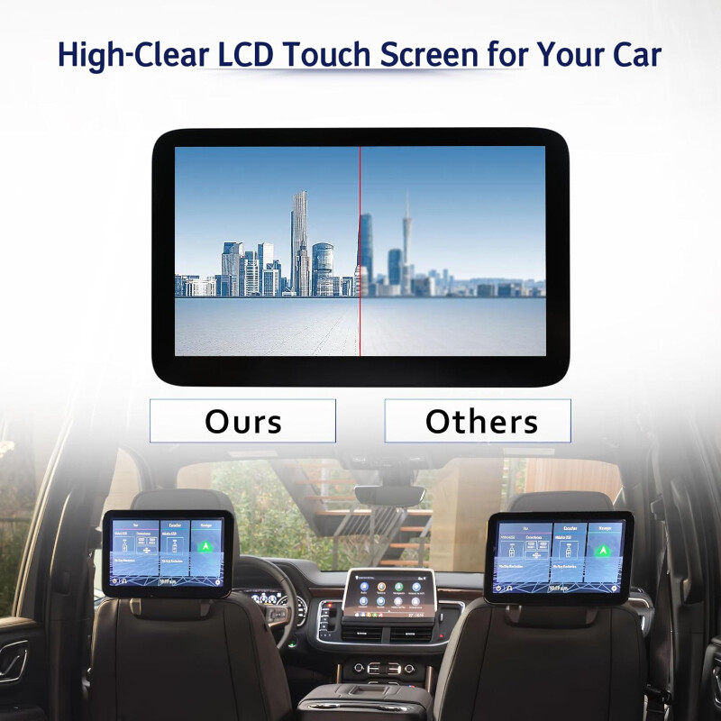 85100044 84824745 LCD Display For 21-24 Suburban GMC Yukon XL Headrest BACK SEAT