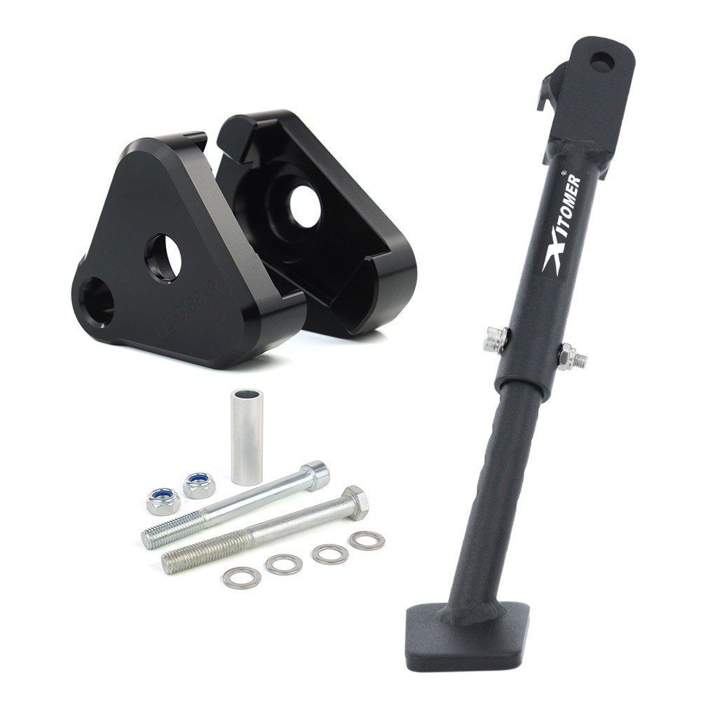 Fit For Yamaha YZF-R3 2015-2025 Adjustable Kickstand & Suspension Lowering Link