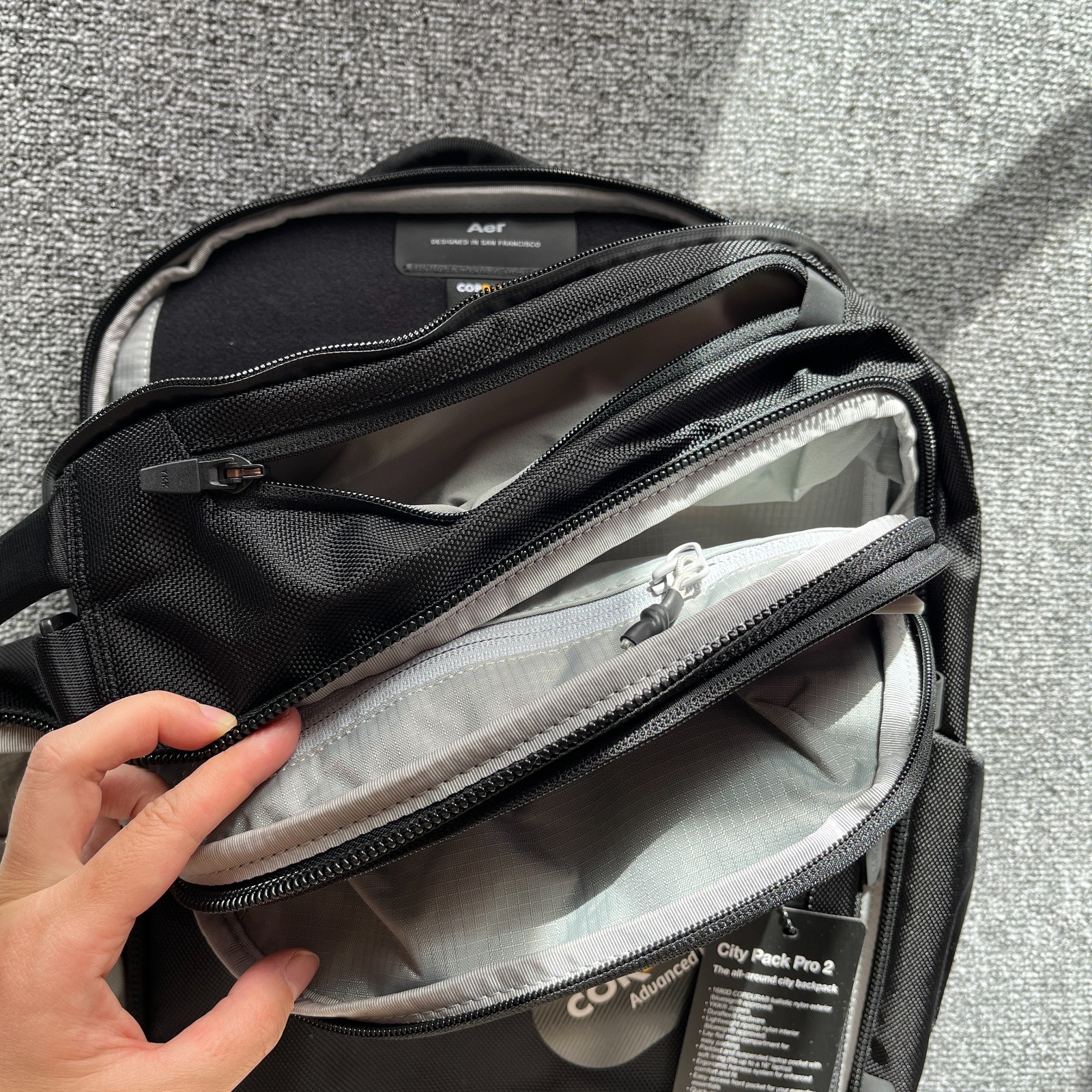 Aer City Pack Pro 2 Backpack (24L, Black) | 16" Laptop, EDC, Travel | BNWT