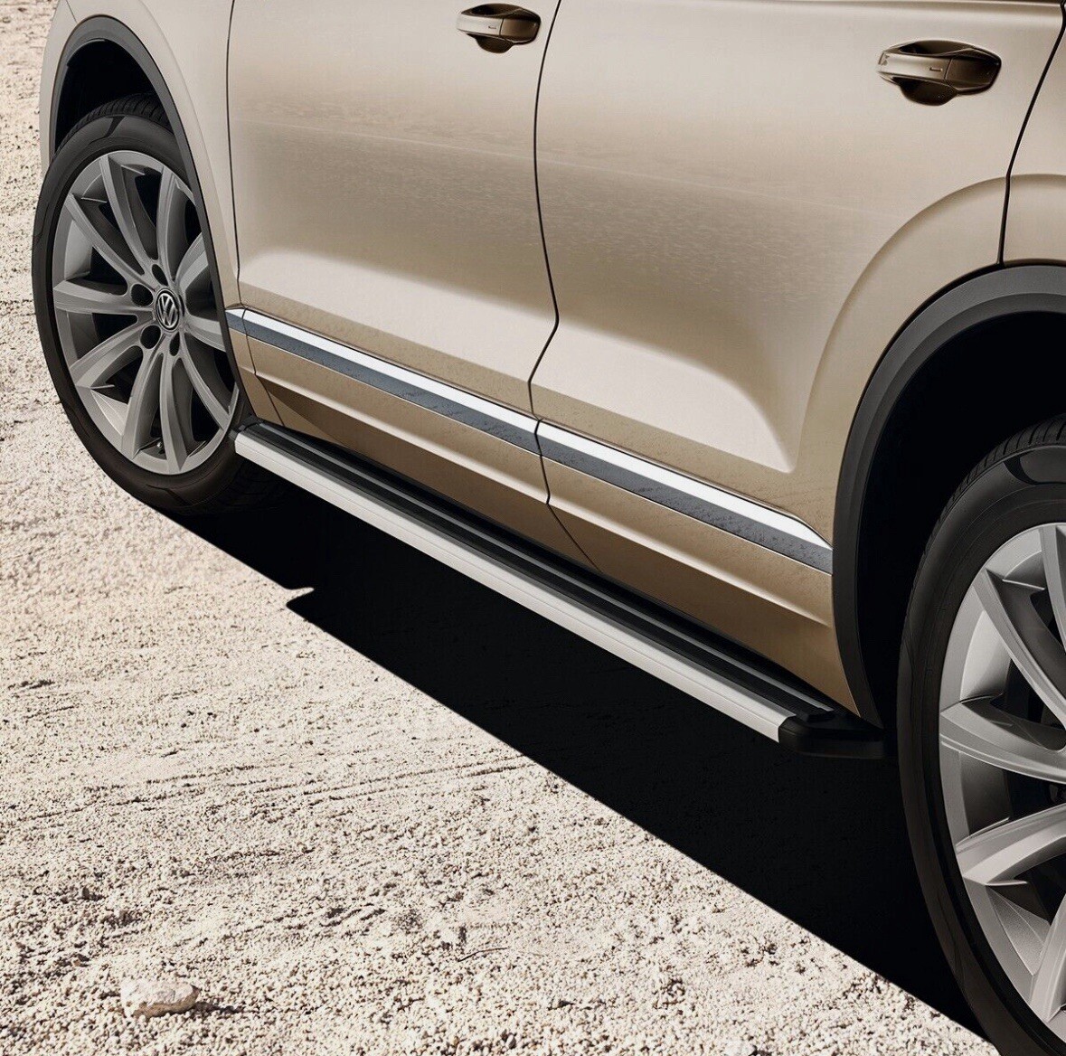Genuine VW Touareg CR Running Board for Side Skirts Set 761071691 Aluminium