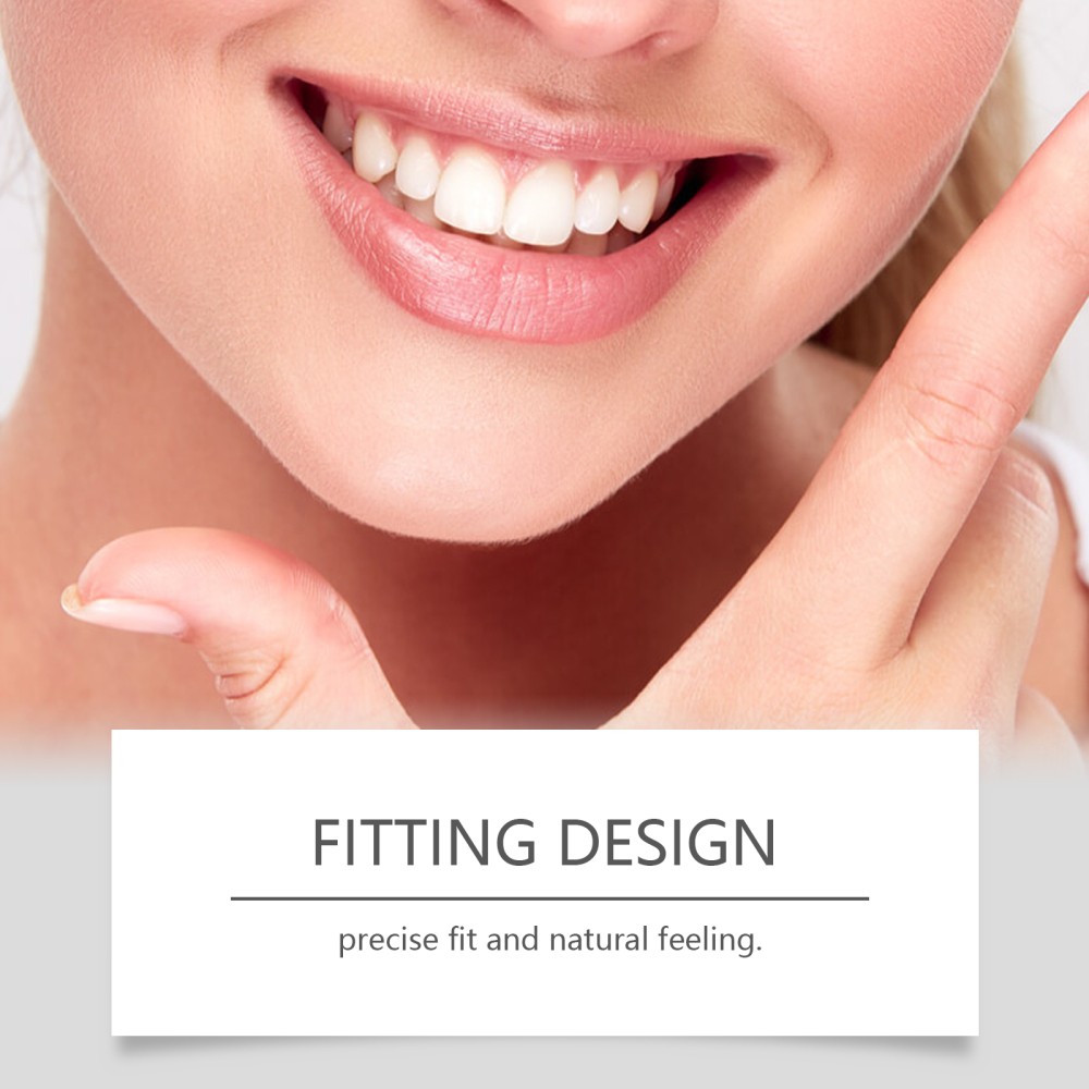 Flexible Silicone Premium Denture - Full Set Top Bottom Teeth For Men And Women