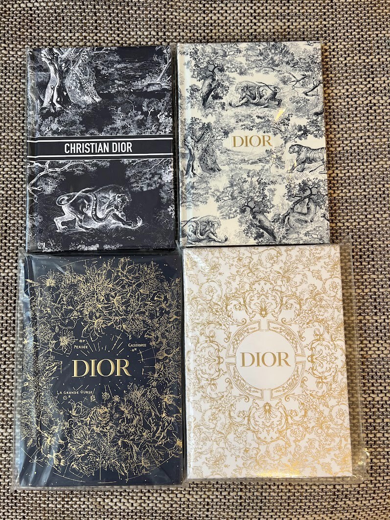 Christian Dior Notebook a set of 4 NEW Authentic Journal novelty