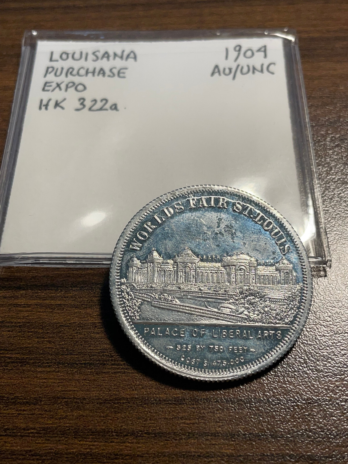 1904 Louisiana Purchase Expo St. Louis HK 322a So Called Dollar AU/UNC