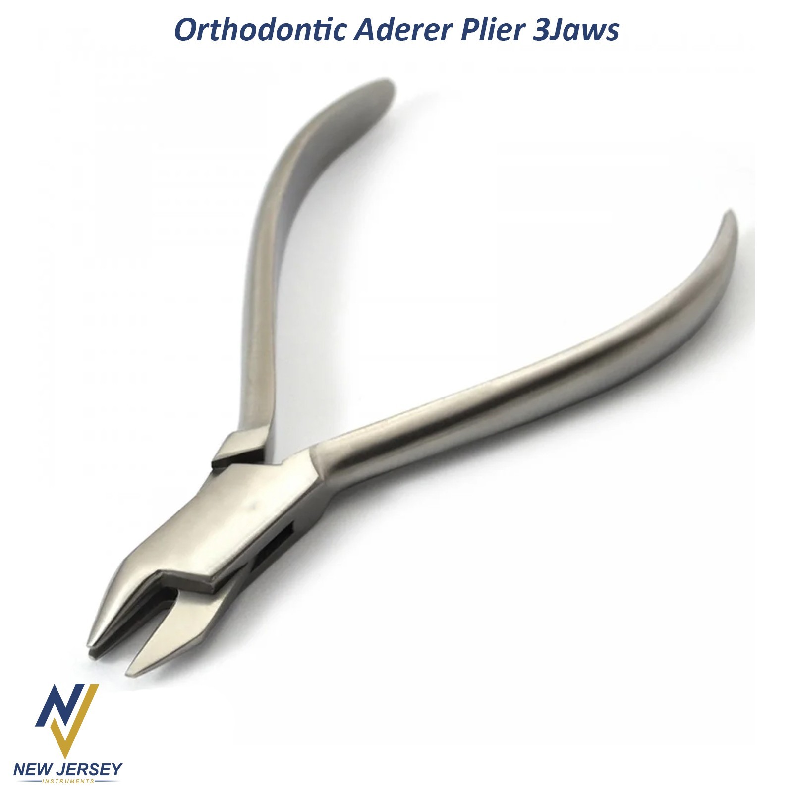 Dental Aderer Plier Three Jaw Orthodontic Tooth Braces Wire Bending Loop Forming