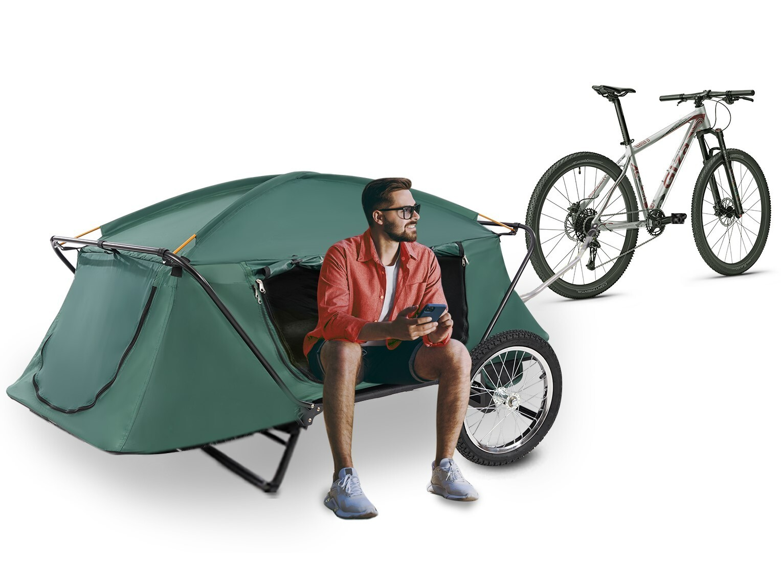 Bike trailer tent, bike Camper, Bicycle Trailer Tent, cargo trailer, folding