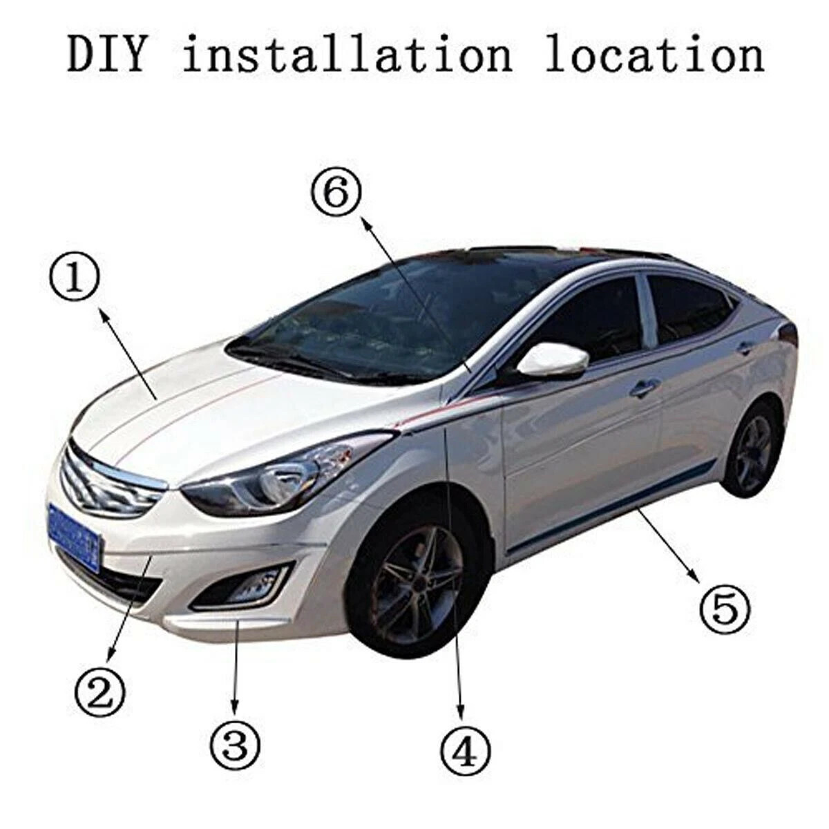 32Ft Car Pinstriping Tape, Vinyl Pin Striping Decals Car Trim Stripe Tape Red