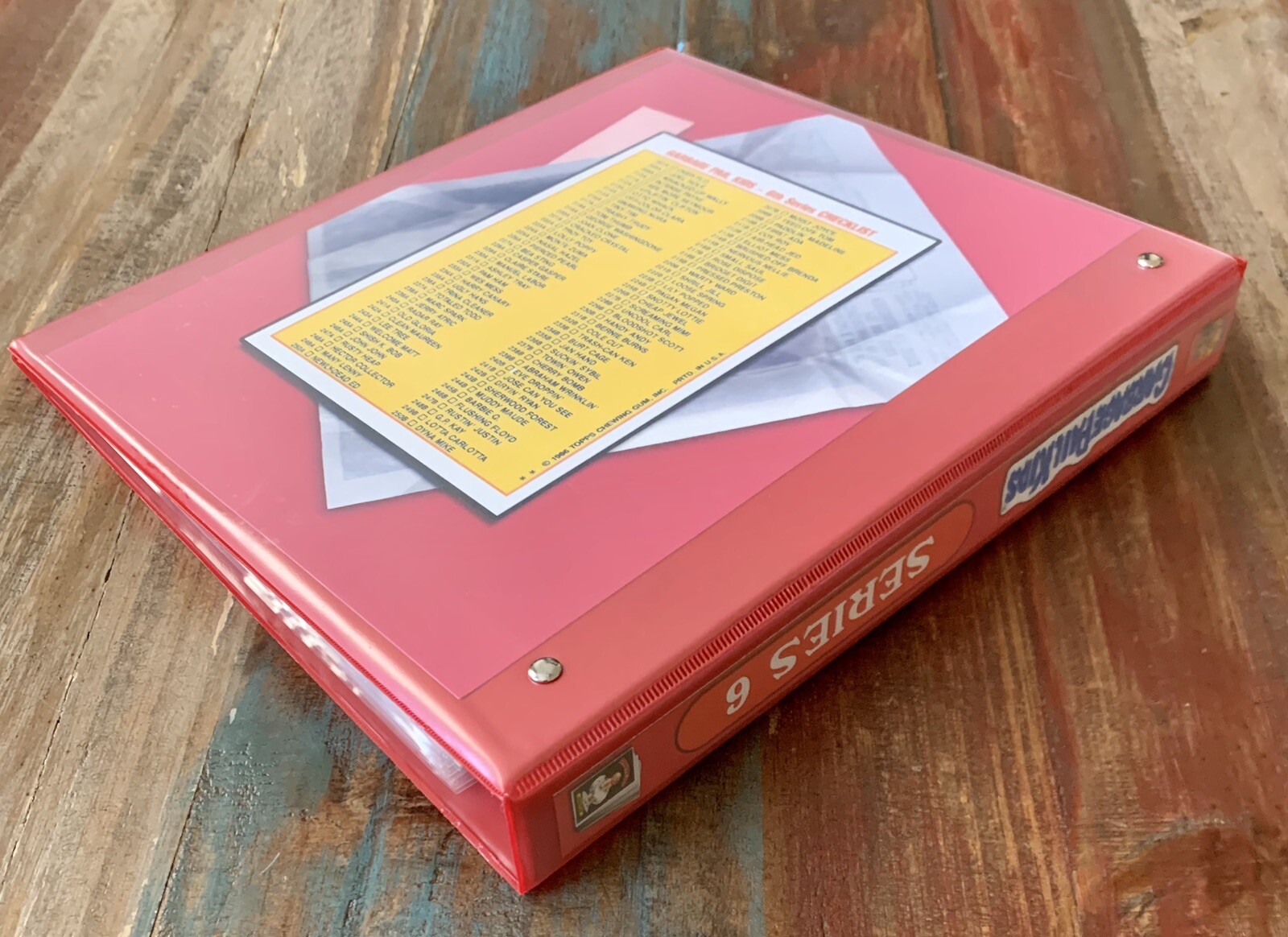 1986 TOPPS GARBAGE PAIL KIDS OS6 ORIGINAL SERIES 6 COMPLETE 88 CARD SET W/BINDER