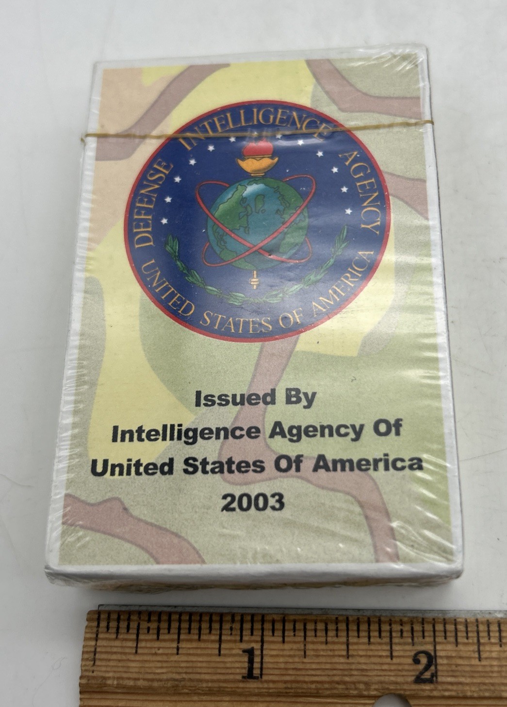 Defense Intelligence Agency Playing Cards 2003 Iraq Saddam Capture Sealed Rare!