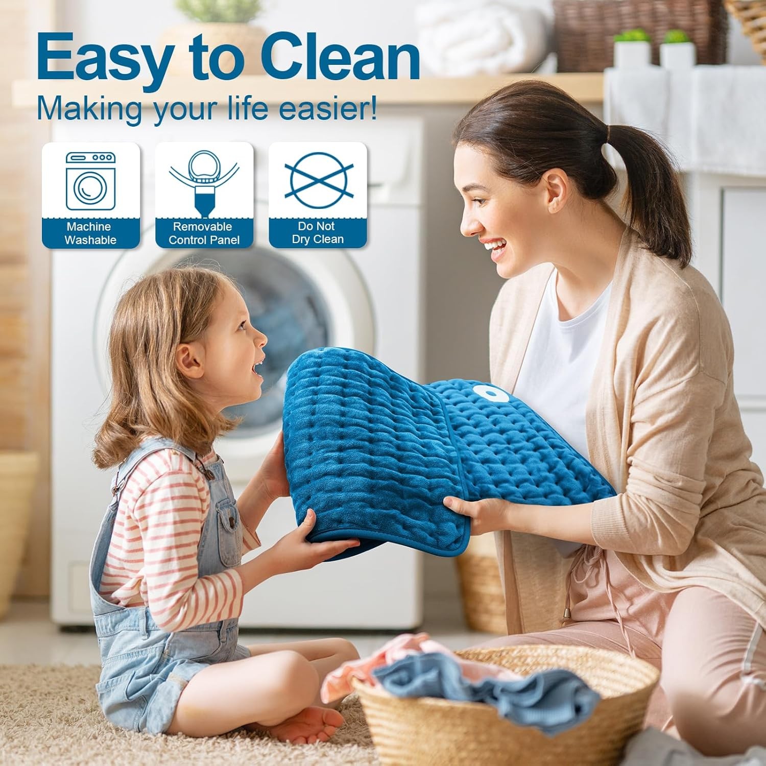 Heating Pad for Back Pain Relief, Electric Heating Pads for whole body 12"x24"