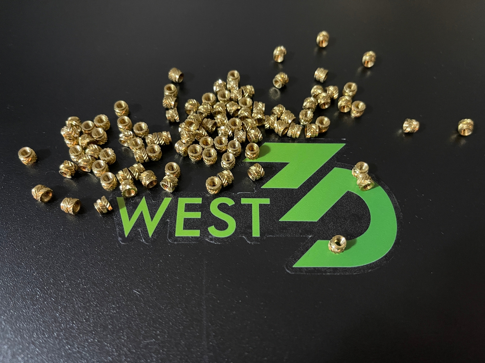 M3x5x4 Threaded Heat Inserts Brass Heatset Inserts / Heated Inserts