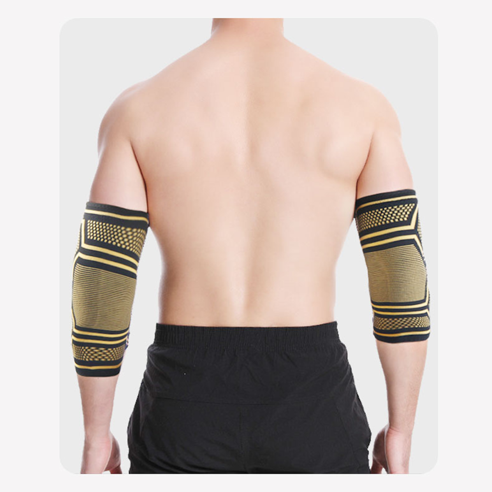 Copper Elbow Brace Compression Support Sleeve Arthritis Tendonitis Joint Pain US