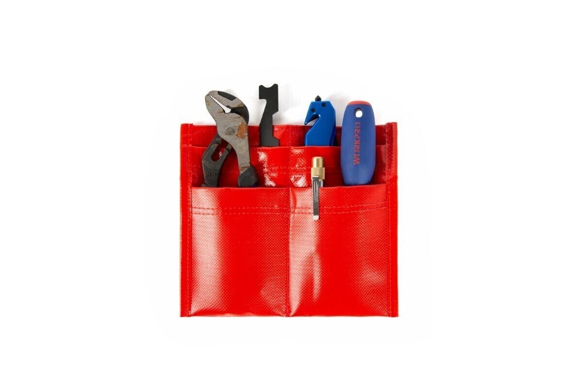LINE2design Firefighter Tool Pouch Bunker Gear Pocket Tool Holder Nylon - Red