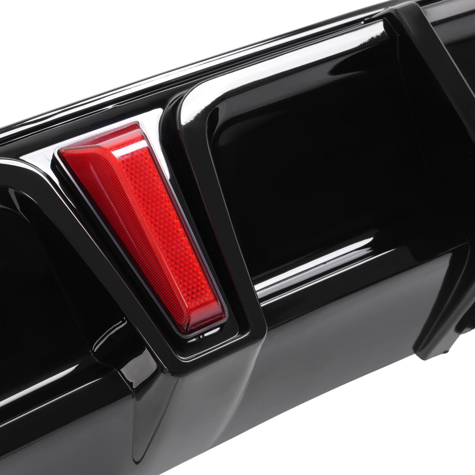 Fits 2018-2022 Honda Accord NEW Rear Bumper Diffuser & Light Glossy Black Trim