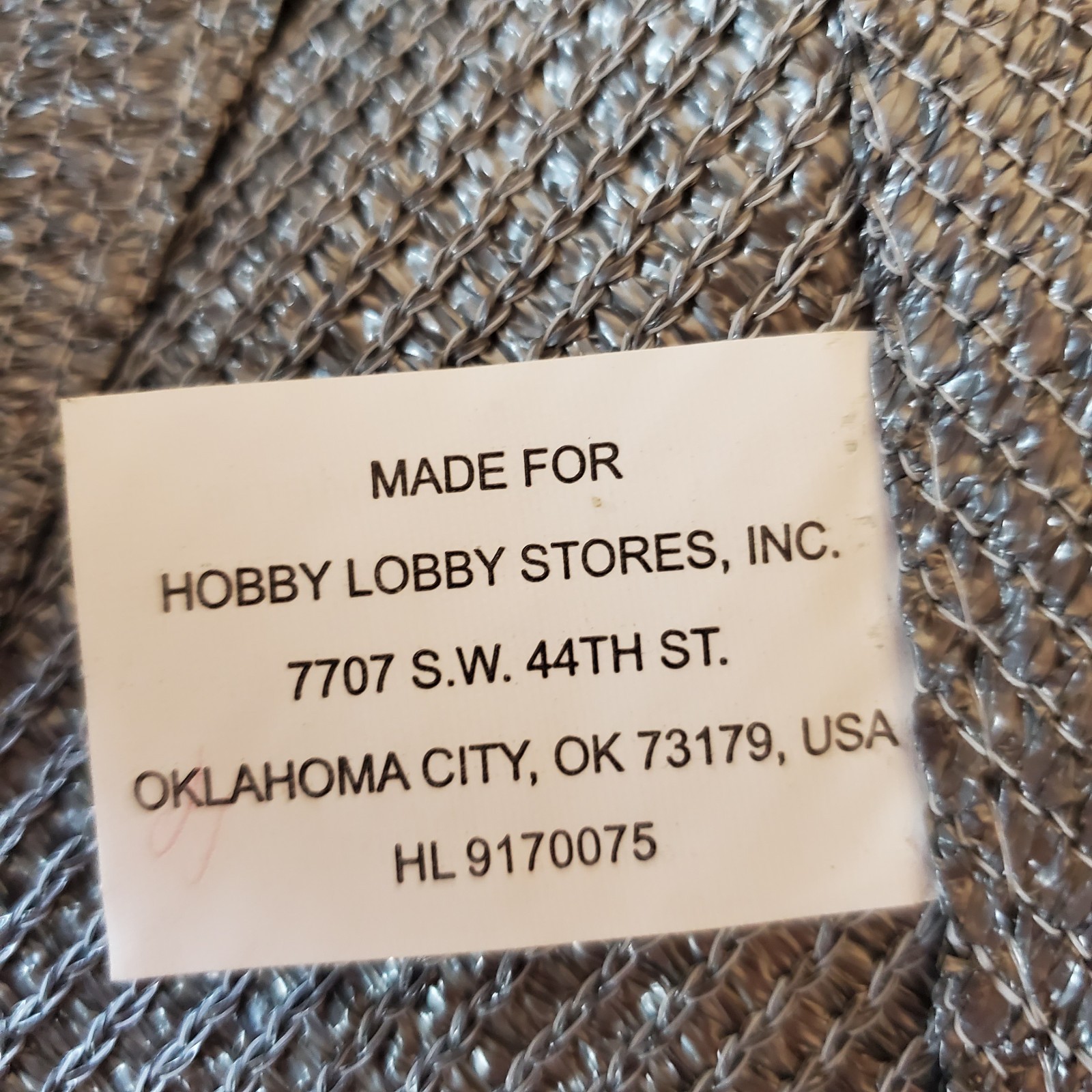 Ambiance Patio Cover Shade Cloth/ Net 12x12x12 Triangle Steel Gray Color New