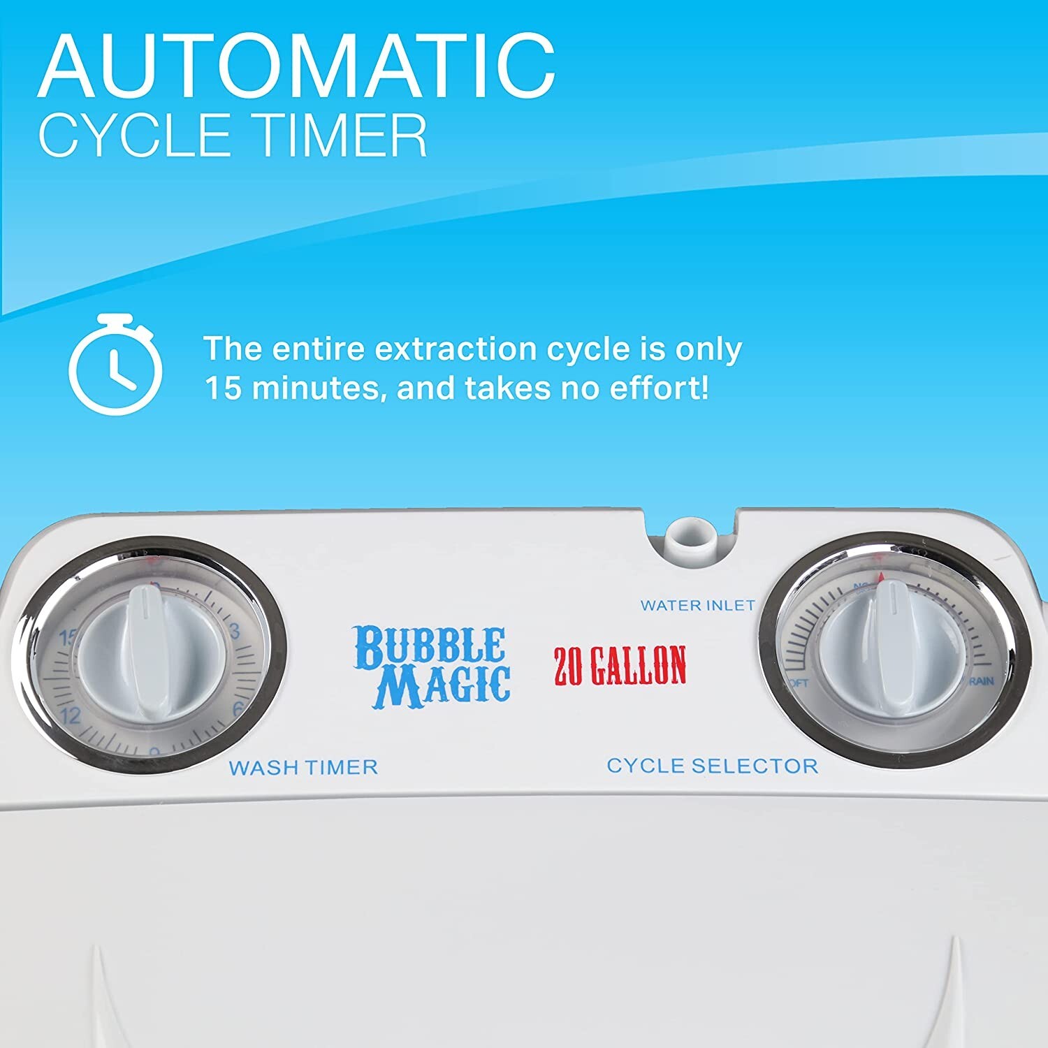 Bubble Magic 20 Gallon Washing Machine Pollen Extraction WORLDWIDE SHIPPING