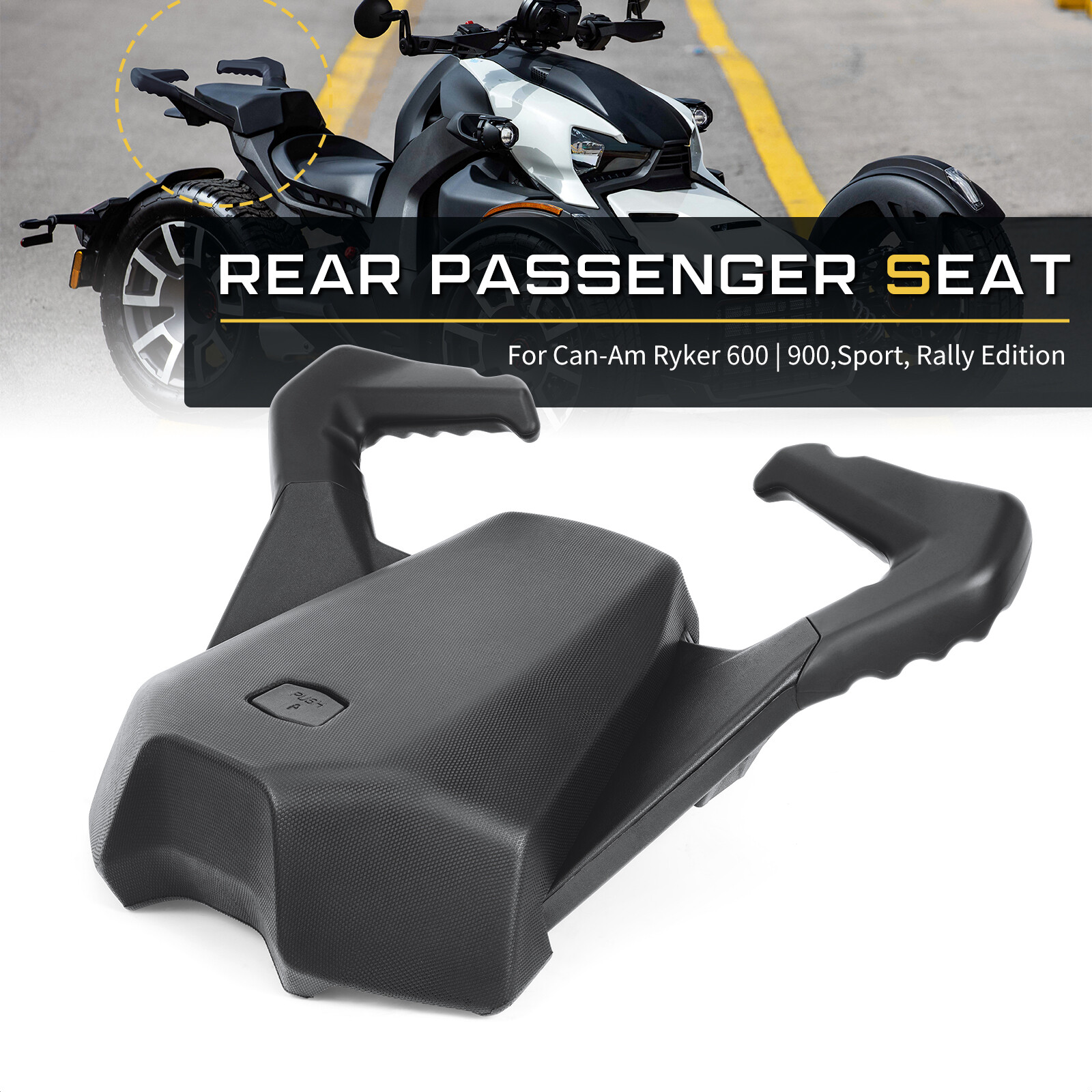 Passenger Seat For Can-Am Ryker 2019-2024 2025 (MAX Mount 219400800 Required)