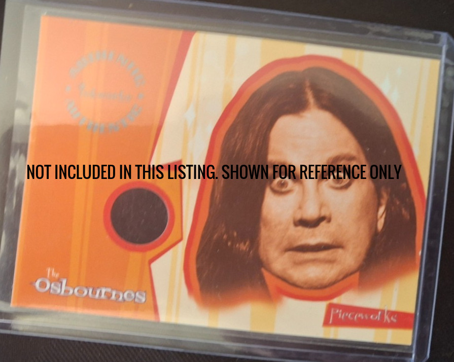 OZZY Osbourne Worn Shirt Piece Relic Memorabilia Collectible Rare w/COA