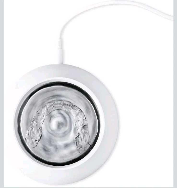 Zima Dental Pod Ultrasonic Cleaner Aligners Guards Dentures Artic White Open Box