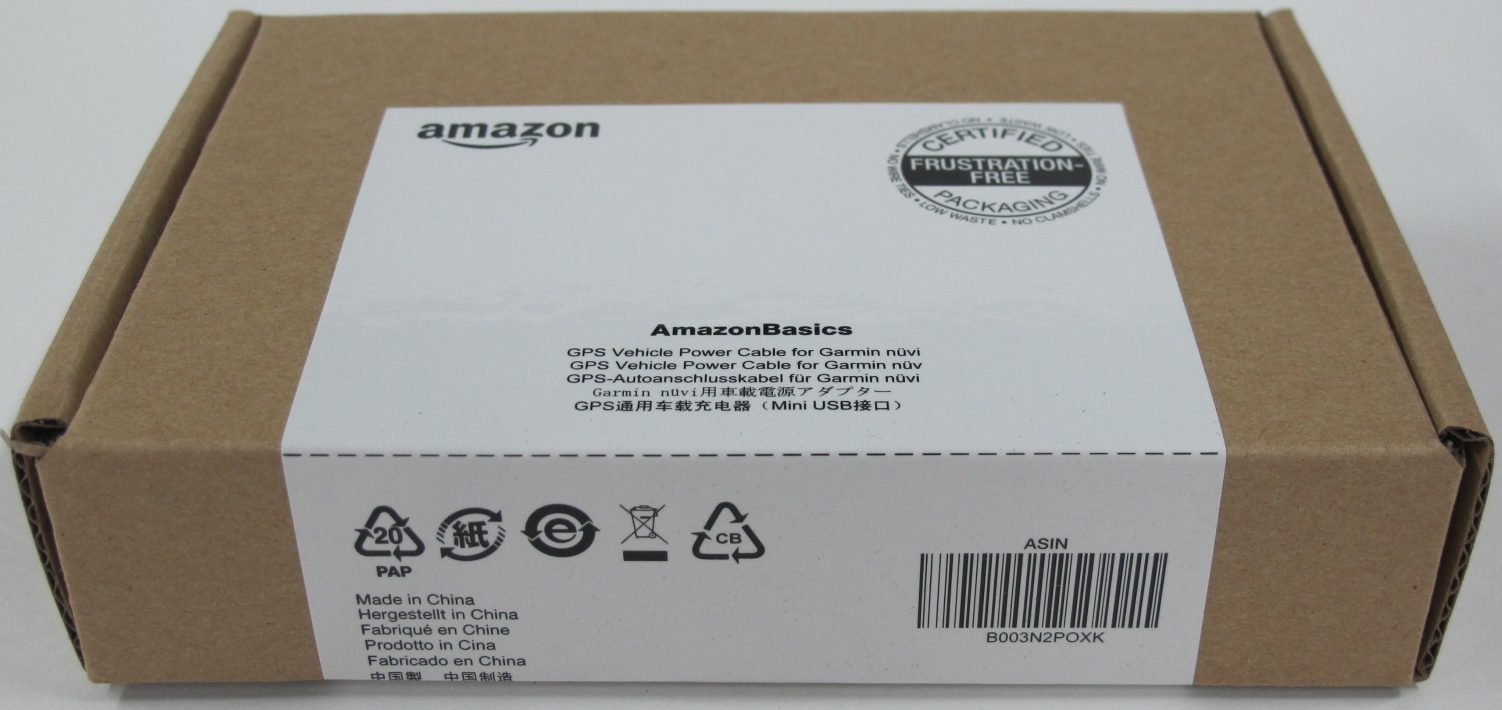 Mini-USB Universal Car Charger Vehicle Power Cable Garmin nuvi GPS AmazonBasics