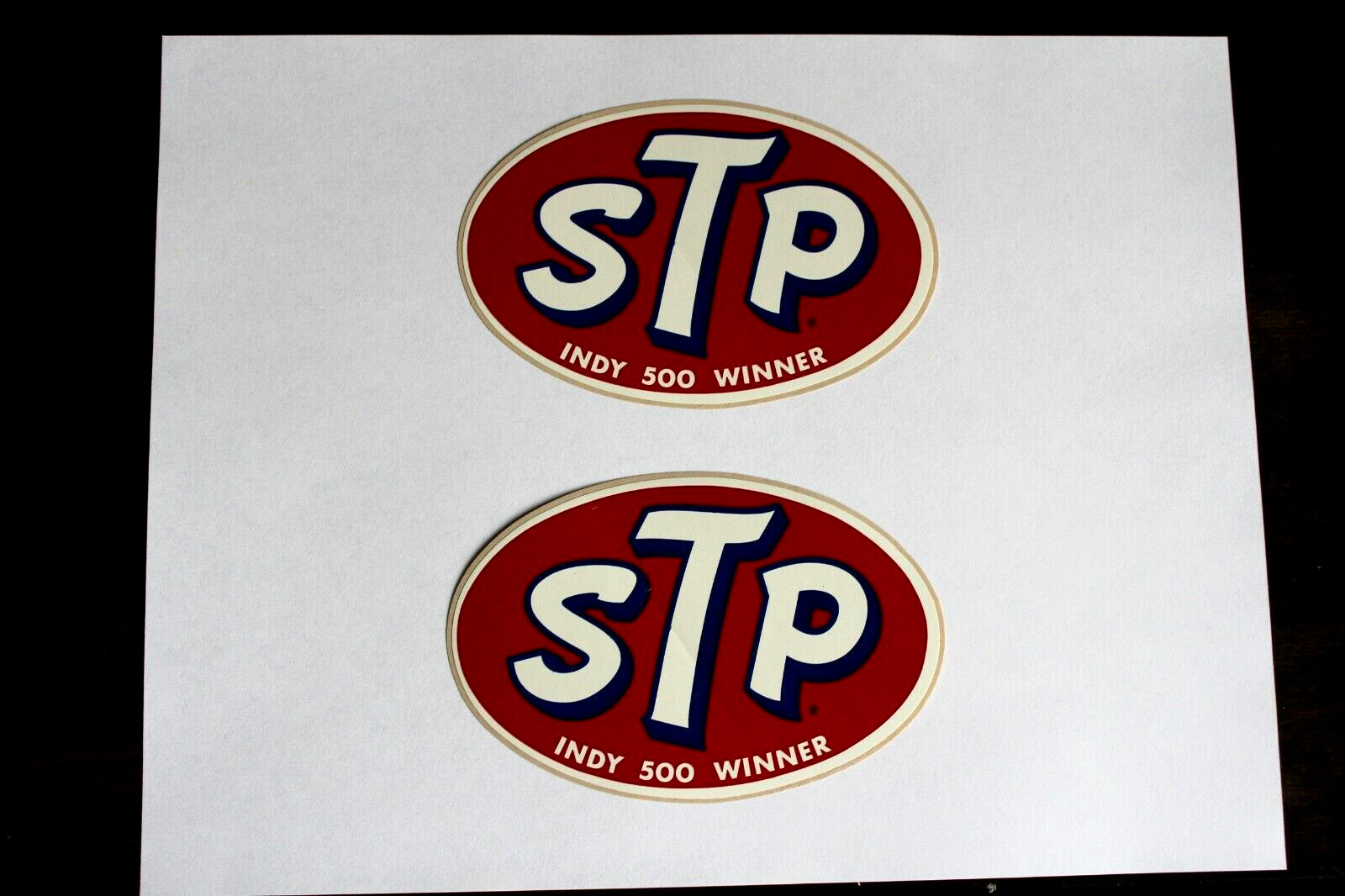 1969 STP 2 VINTAGE ORIGINAL INDY 500 WINNER RACING STICKERS DECALS NOS 4-3/4"