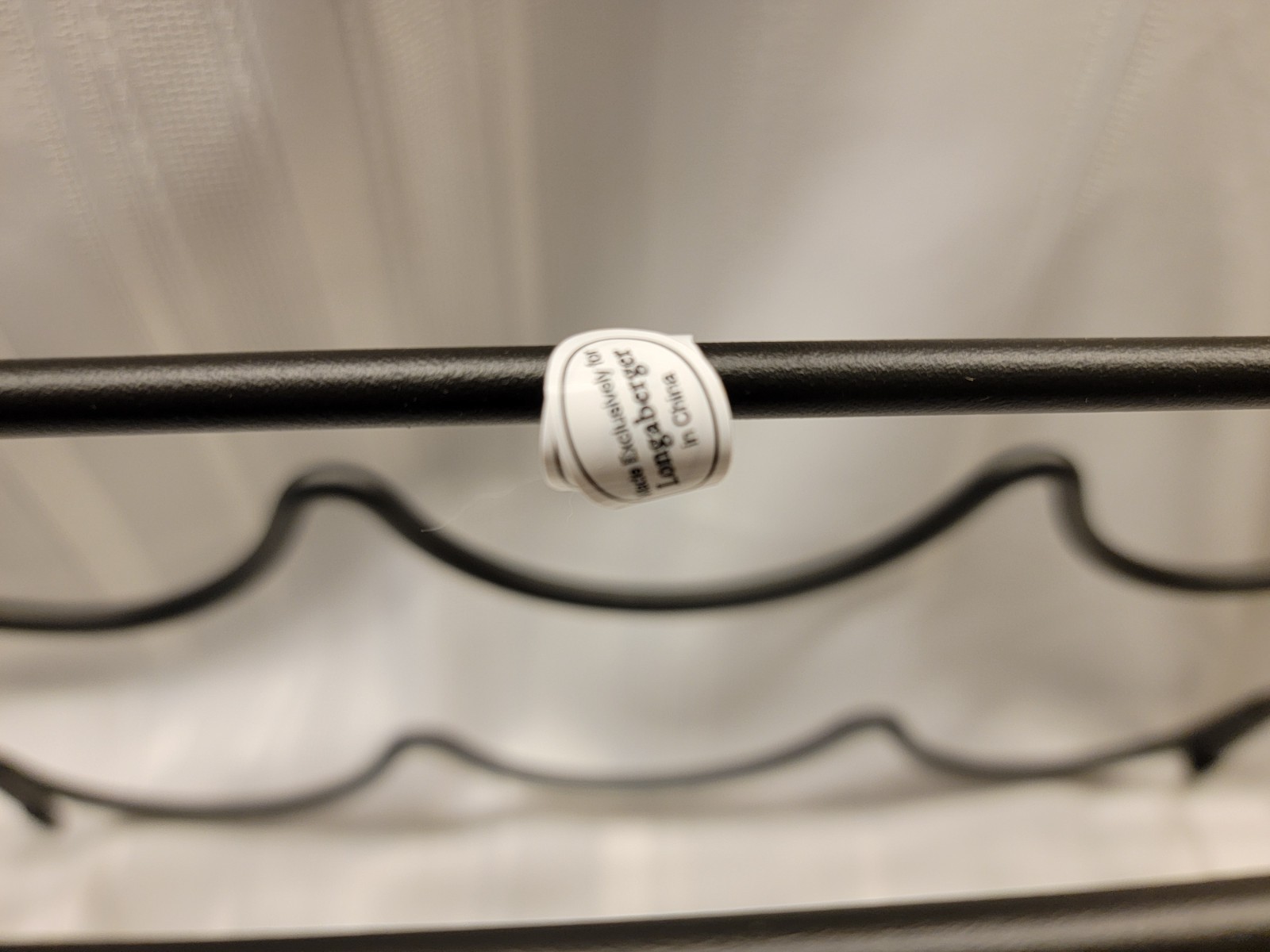 LONGABERGER Wrought Iron Wine Rack Beverage Center NEW Woodcrafts Shelf sealed