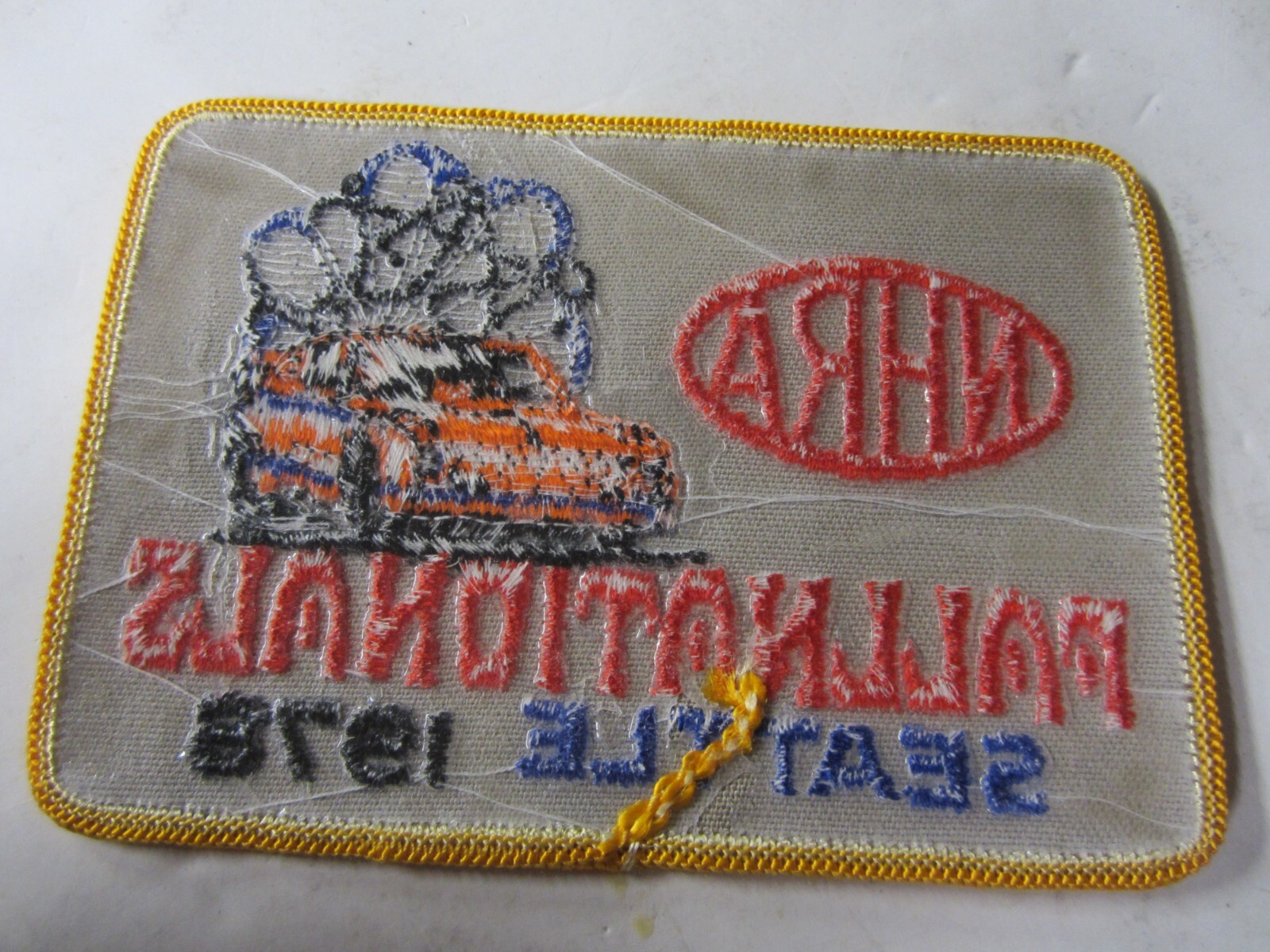 NHRA 1978 Classic Original FALLNATIONALS Seattle WA Drag Racing Event Patch
