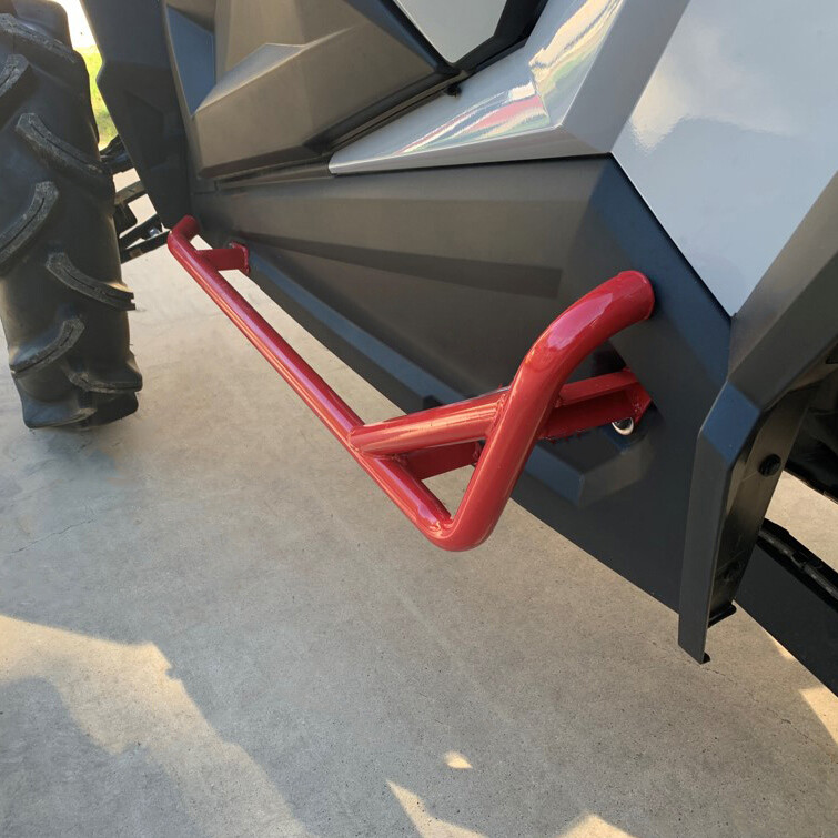 Side Steps Nerf Bars Rock Slider For 14-22 Polaris RZR XP 900 1000 Trail 2Dr RED