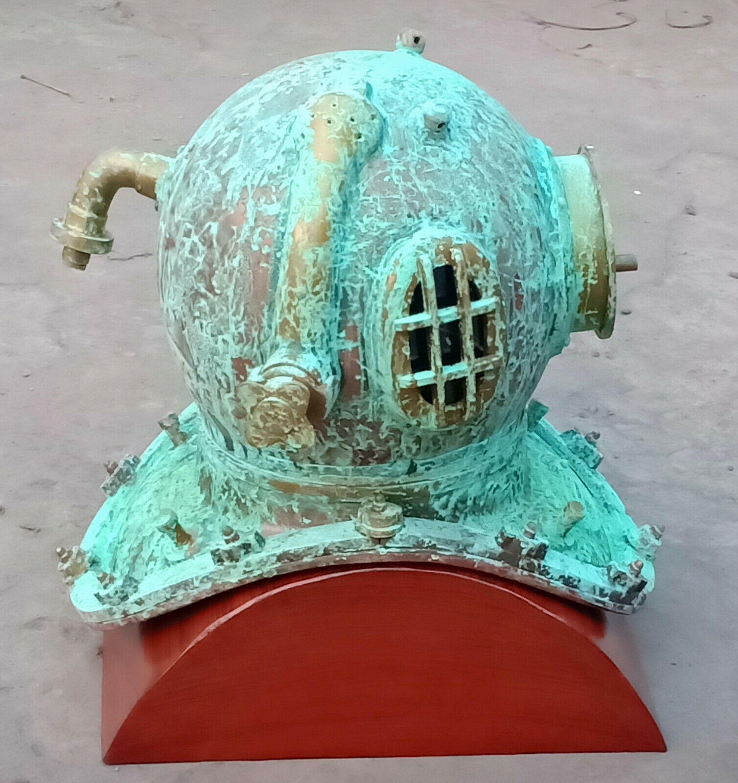 Antique Rare Diving Divers Helmet Mark V US Navy Marine Deep Sea Divers Helmet