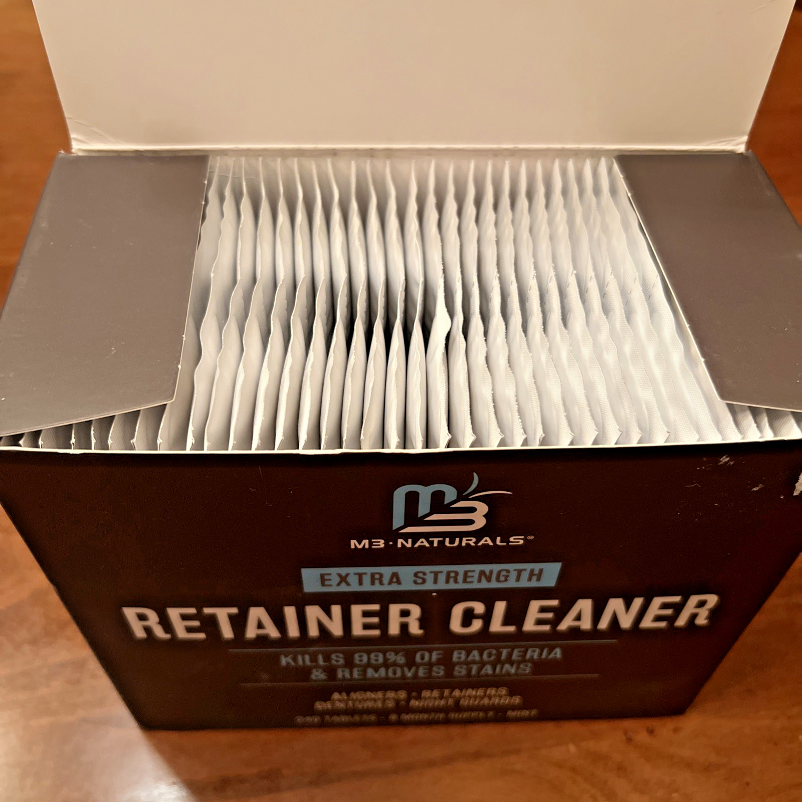 M3 Naturals RETAINER CLEANER - Extra Strength - 240 Tablets - Exp. 03/2026