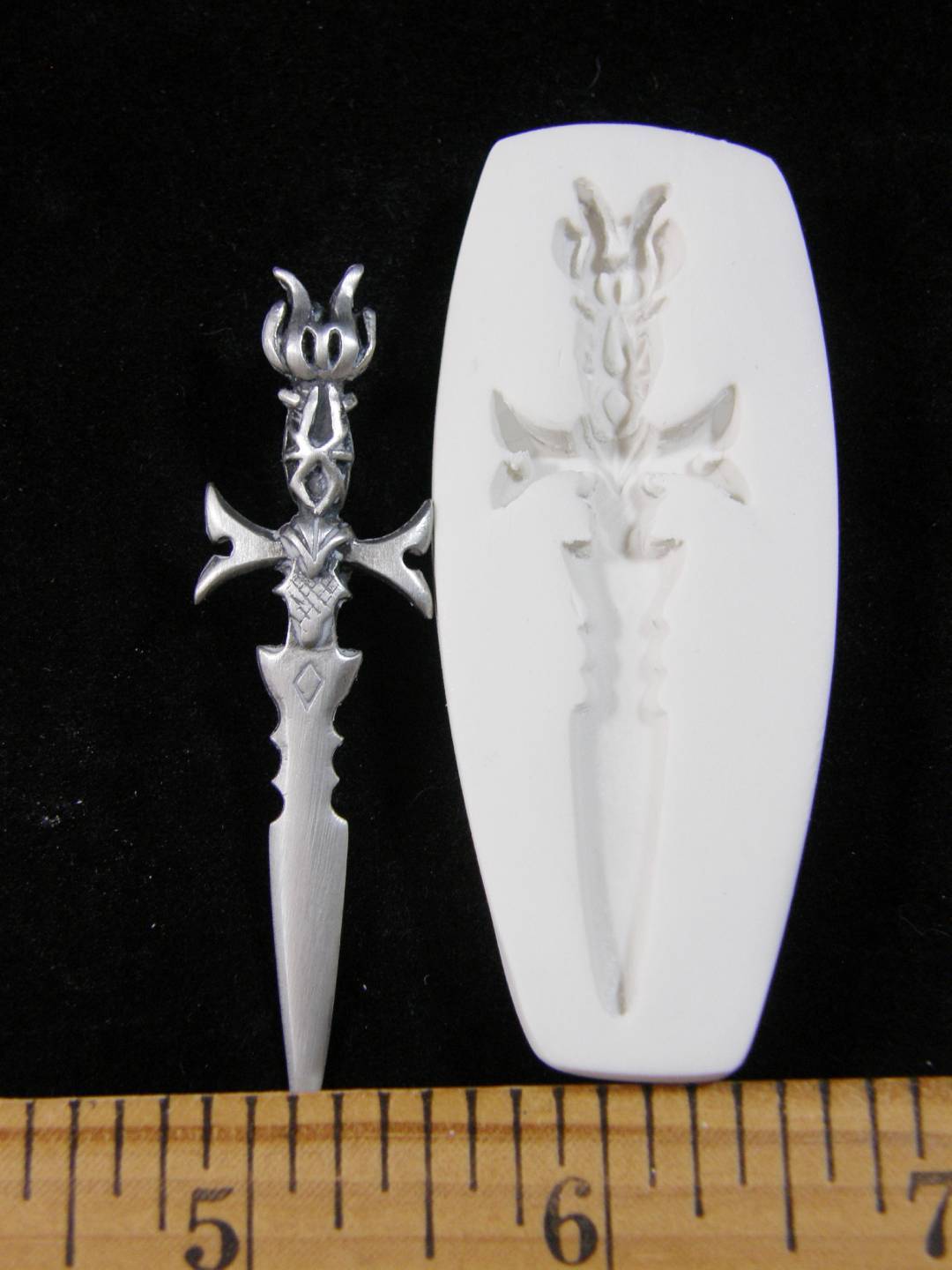 Medieval Sword Polymer Clay Mold (#MD1308)