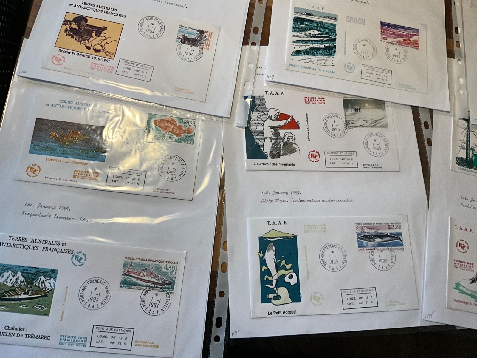 French Antarctic Territory fdc large lot 103 covers h13