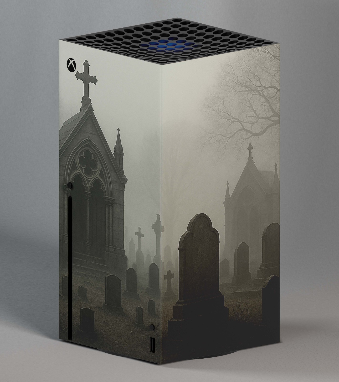 Xbox Series X Console & Controller Vinyl Skin Wrap – Cemetery