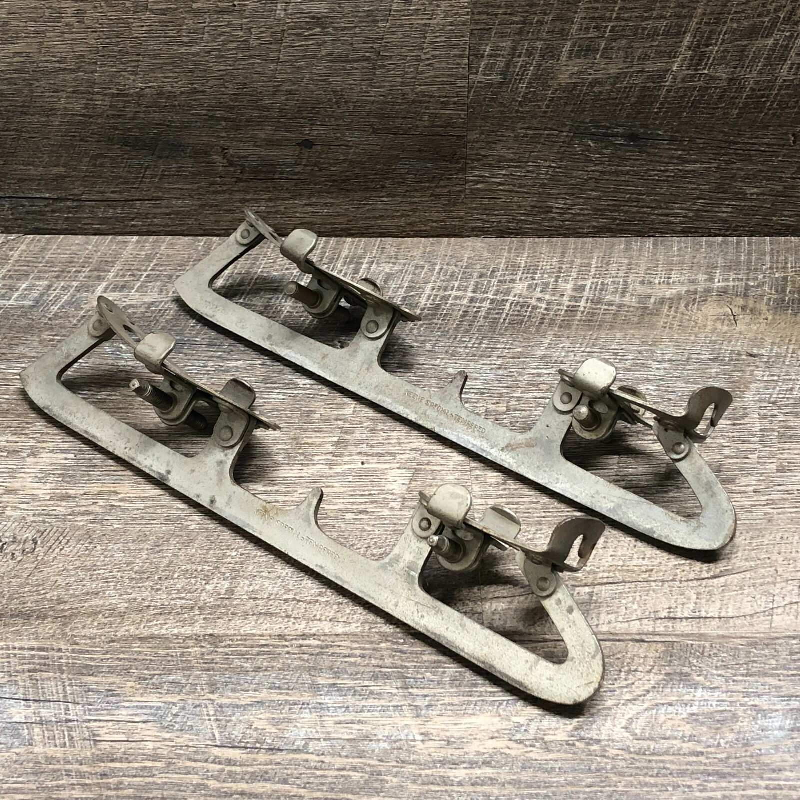 Vintage Keen MFG Co Adjustable Steel Ice Skates Size 10.5 No 206