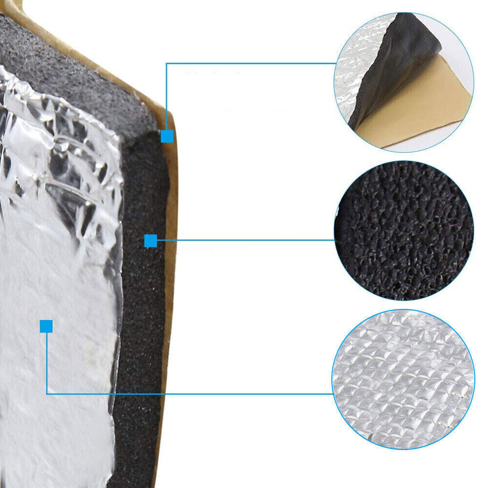 Self-adhesive Fireproof Sound Deadener Heat Insulation Mat For Car Hood Engine