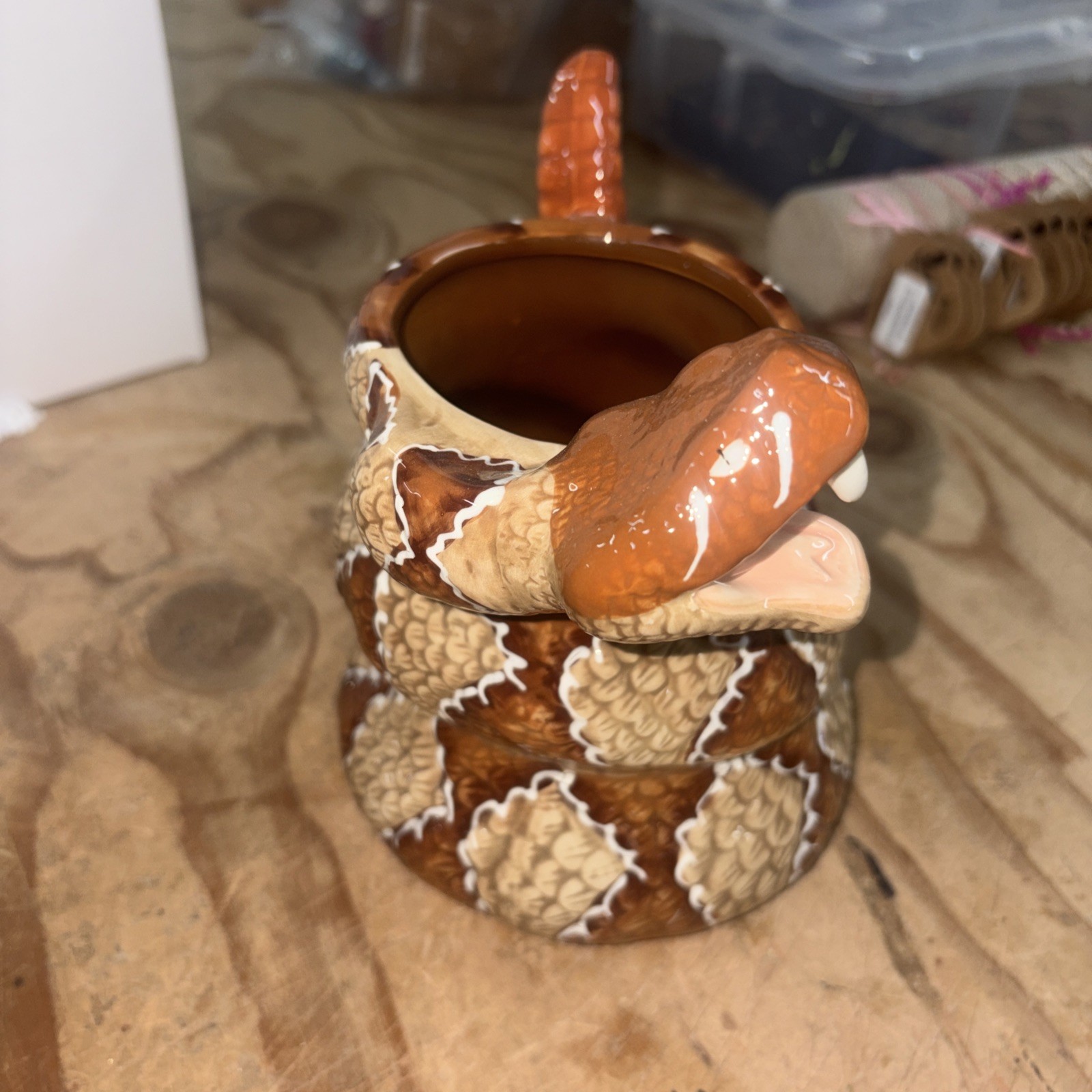 American Legacy Coiled Diamondback Rattlesnake Mug Craig Ferguson Edition